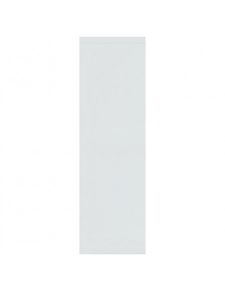 Scaffale Parete Bianco Lucido 85x16x52,5 cm Legno Multistrato