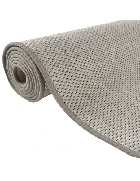 Tappeto Corsia Aspetto Sisal Tortora 50x300 cm