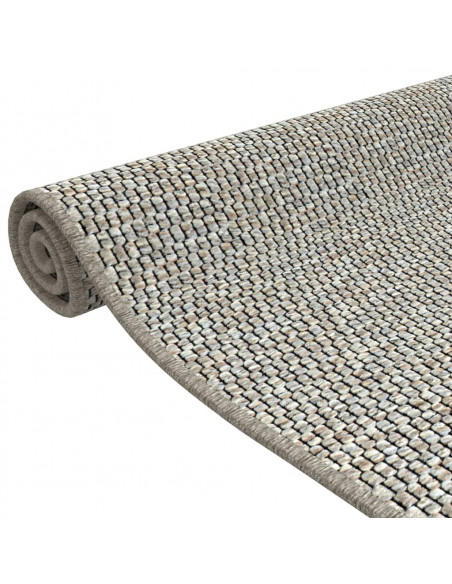 Tappeto Corsia Aspetto Sisal Tortora 80x150 cm