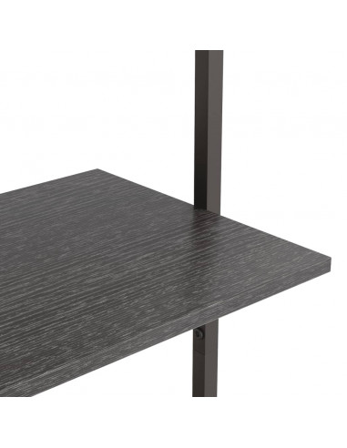 Scaffale Pendente a 5 Livelli Nero 64x35x185 cm