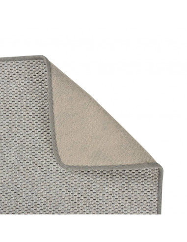 Tappeto Corsia Aspetto Sisal Tortora 80x300 cm