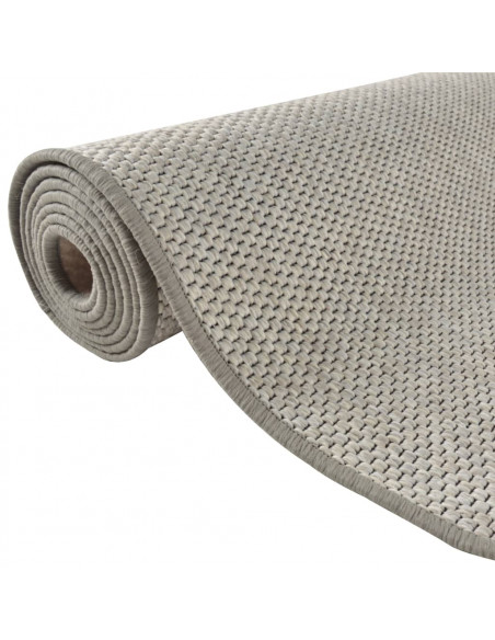 Tappeto Corsia Aspetto Sisal Tortora 80x300 cm