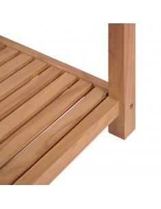 Scaffale per Bagno a 4 Ripiani in Massello di Teak 42x42x165cm