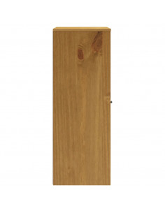 Scaffale per Credenza Anta in Vetro FLAM Legno Massello di Pino 2