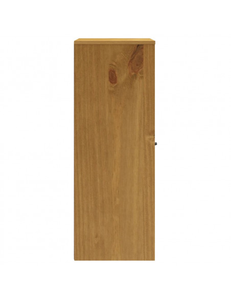Scaffale per Credenza Anta in Vetro FLAM Legno Massello di Pino