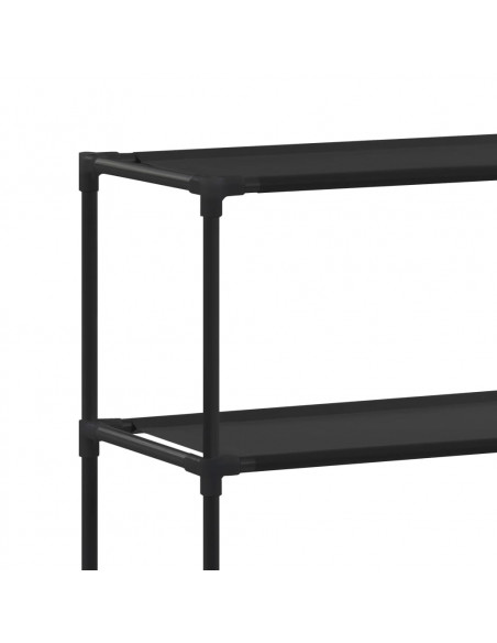 Scaffale per Lavatrice con 3 Ripiani Nero 69x28x169 cm