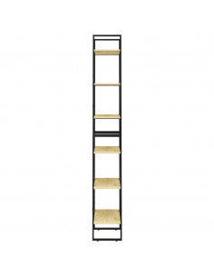 Scaffale Portaoggetti 60x30x210 cm in Legno Massello di Pino 2