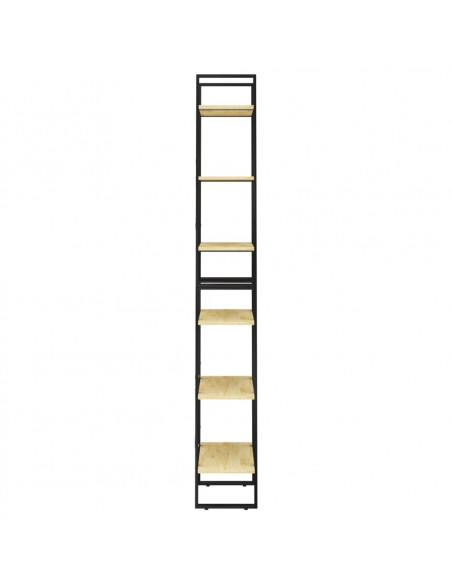 Scaffale Portaoggetti 60x30x210 cm in Legno Massello di Pino