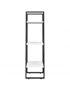 Scaffale Portaoggetti Bianco 60x30x105 cm Legno Multistrato