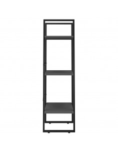 Scaffale Portaoggetti Grigio 60x30x105 cm Legno Multistrato 2