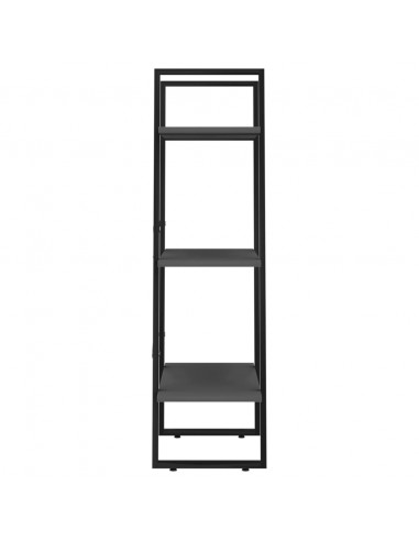 Scaffale Portaoggetti Grigio 60x30x105 cm Legno Multistrato