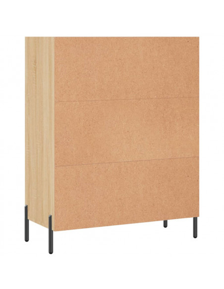 Scaffale Rovere Sonoma 69,5x32,5x90 cm in Legno Multistrato