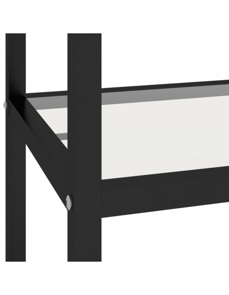 Scaffale Trasparente 100x36x90 cm in Vetro Temperato