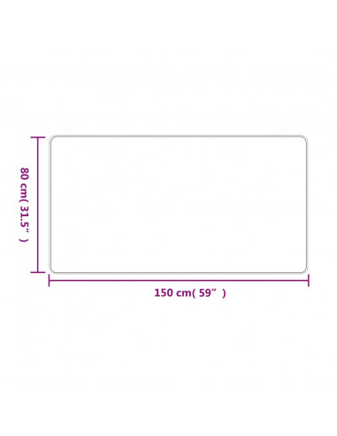 Tappeto Corsia Aspetto Sisal Sabbia 80x150 cm