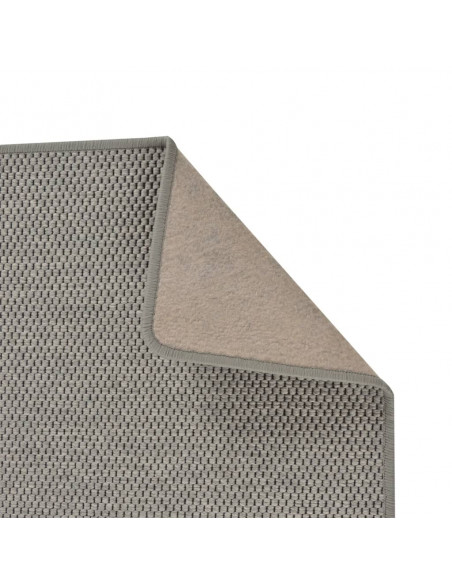 Tappeto Corsia Aspetto Sisal Argento 80x250 cm