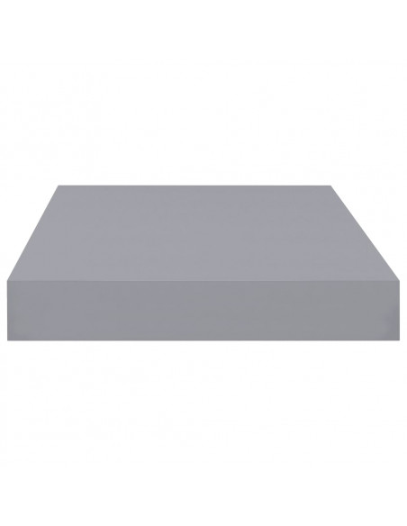 Scaffali a Parete 2 pz Grigi 40x23x3,8 cm in MDF