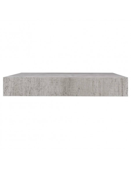 Scaffali a Parete 2 pz Grigio Cemento 23x23,5x3,8 cm in MDF