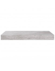 Scaffali a Parete 2 pz Grigio Cemento 40x23x3,8 cm in MDF 2