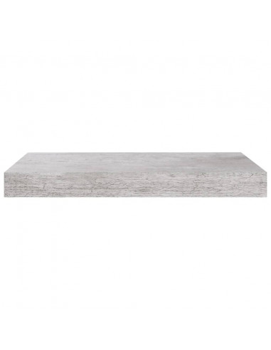 Scaffali a Parete 2 pz Grigio Cemento 40x23x3,8 cm in MDF