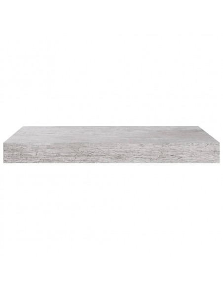 Scaffali a Parete 2 pz Grigio Cemento 40x23x3,8 cm in MDF
