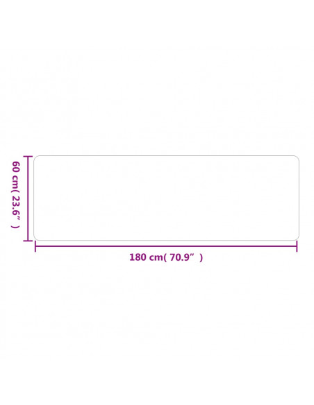 Tappeto Corsia Antracite 60x180 cm