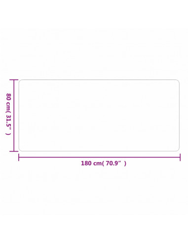 Tappeto Corsia Grigio 80x180 cm