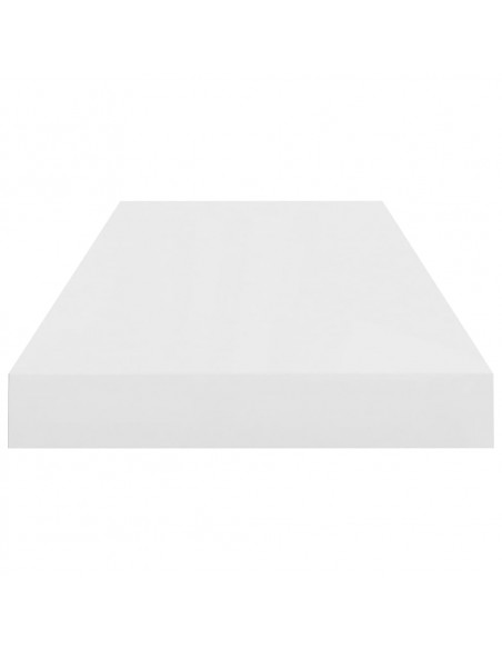 Scaffali a Parete 4 pz Bianco Lucido 60x23,5x3,8 cm in MDF