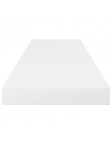 Scaffali a Parete 4 pz Bianco Lucido 80x23,5x3,8 cm in MDF