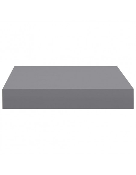Scaffali a Parete 4 pz Grigi 23x23,5x3,8 cm in MDF