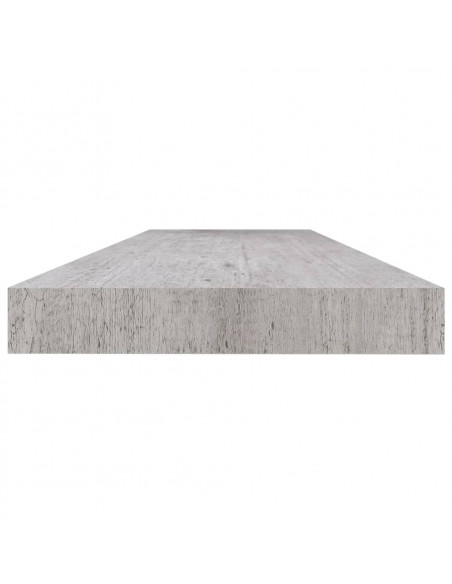 Scaffali a Parete 4 pz Grigio Cemento 120x23,5x3,8 cm in MDF