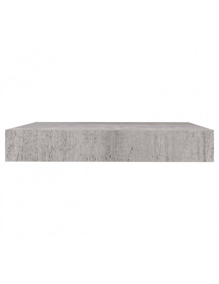 Scaffali a Parete 4 pz Grigio Cemento 23x23,5x3,8 cm in MDF