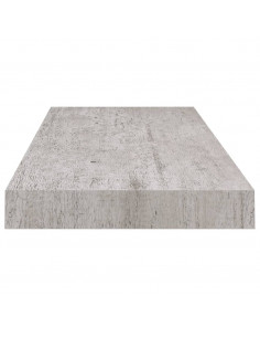 Scaffali a Parete 4 pz Grigio Cemento 60x23,5x3,8 cm in MDF