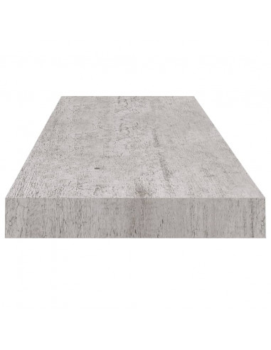 Scaffali a Parete 4 pz Grigio Cemento 80x23,5x3,8 cm in MDF