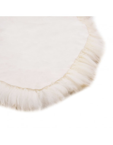 Tappeto in Pelle di Montone 60x180 cm Marrone Melange