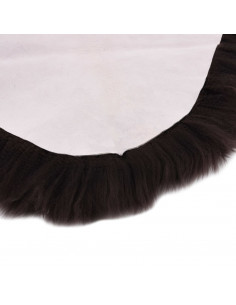 Tappeto in Pelle di Montone 60x180 cm Marrone 2