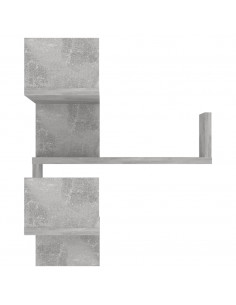 Scaffali Angolari Muro 2pz Grigio Cemento 40x40x50 Multistrato 2