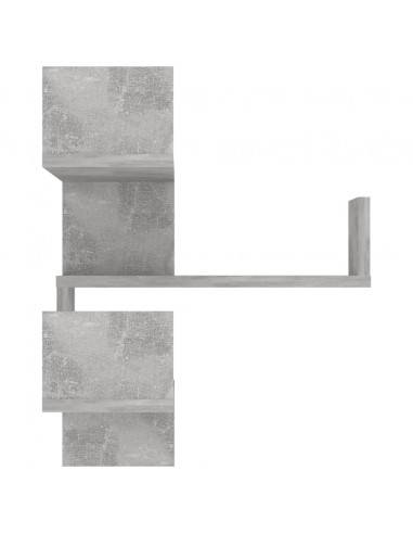 Scaffali Angolari Muro 2pz Grigio Cemento 40x40x50 Multistrato