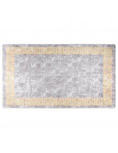Tappeto Lavabile 190x300 cm Grigio Antiscivolo