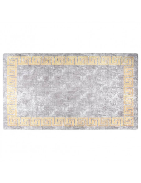 Tappeto Lavabile 190x300 cm Grigio Antiscivolo