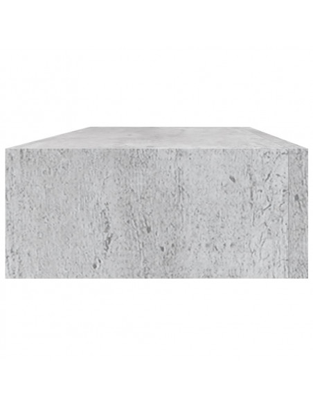 Scaffali con Cassetti 2 pz Grigio Cemento 60x23,5x10 cm in MDF