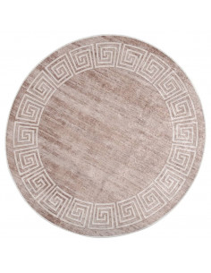 Tappeto Lavabile 120 cm Beige Antiscivolo