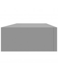 Scaffali con Cassetti da Parete 2 pz Grigi 60x23,5x10 cm MDF 2