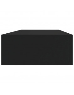 Scaffali con Cassetti da Parete 2 pz Neri 60x23,5x10 cm MDF 2