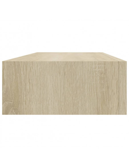 Scaffali con Cassetti da Parete 2 pz Rovere 60x23,5x10 cm MDF