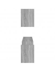 Scaffali da Parete 2 pz Grigio Sonoma 100x15x20 cm Multistrato