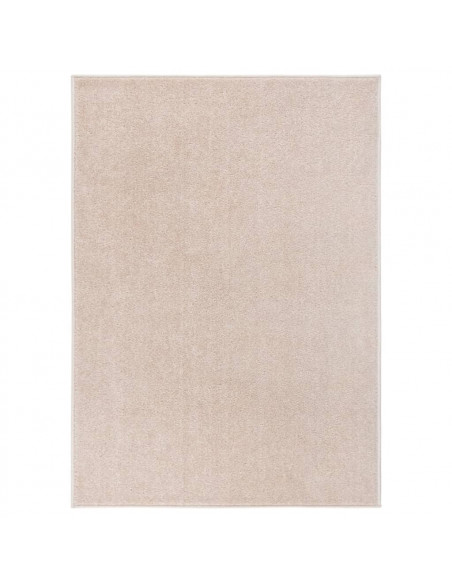 Tappeto a Pelo Corto 140x200 cm Beige Scuro