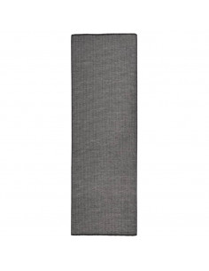 Tappeto da Esterni a Tessitura Piatta 80x250 cm Grigio
