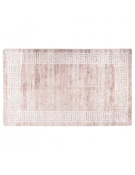 Tappeto Lavabile Beige 120x170 cm Antiscivolo