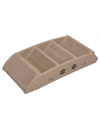Scala Pieghevole per Cani Marrone 62x40x49,5 cm