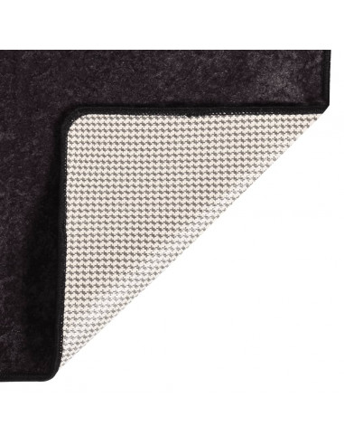 Tappeto Lavabile Antracite 120x170 cm Antiscivolo